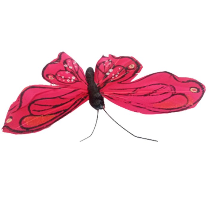 Mariposa roja con pinza - Image 4