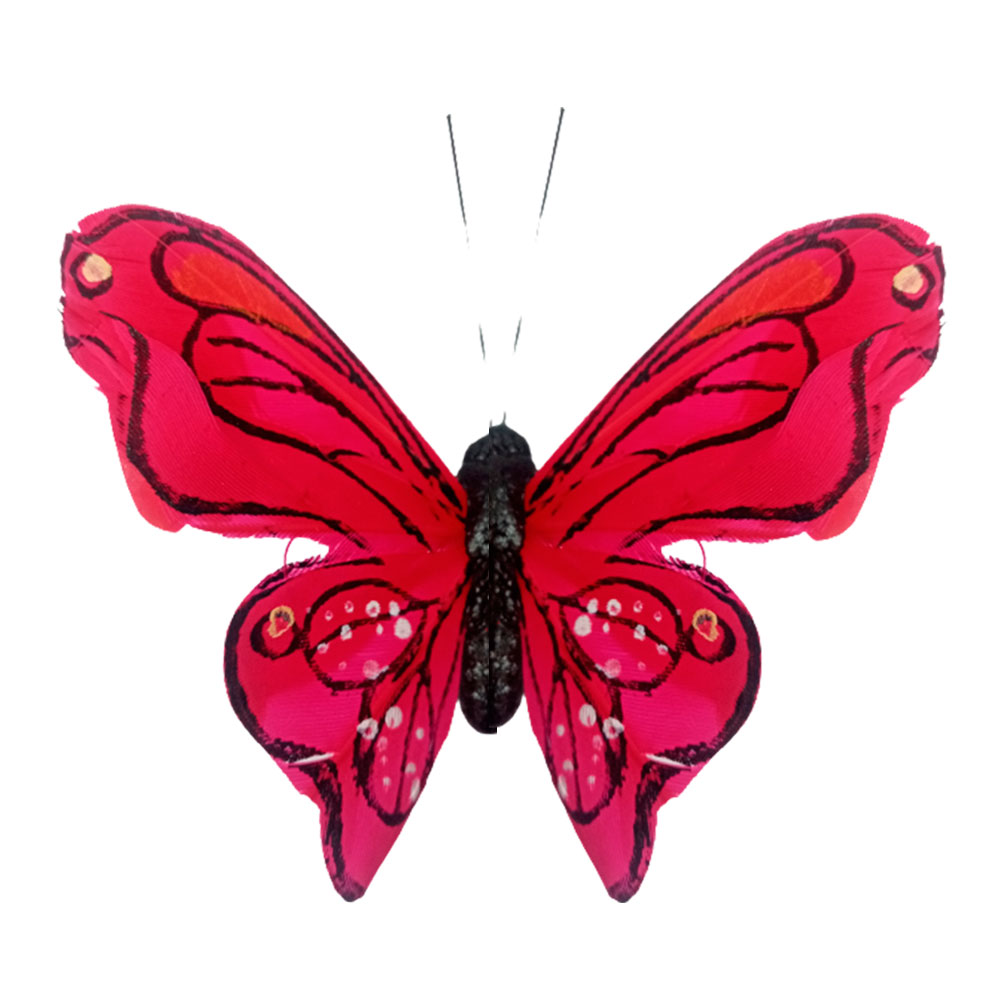 Mariposa roja con pinza - Galerías el Triunfo - 100307378314