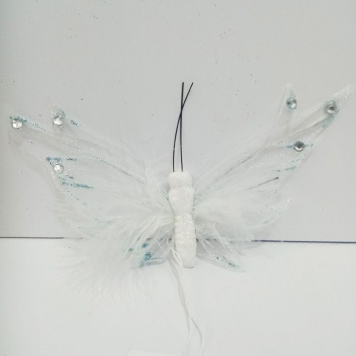 Mariposa blanca y azul - Galerías el Triunfo - 100307378316