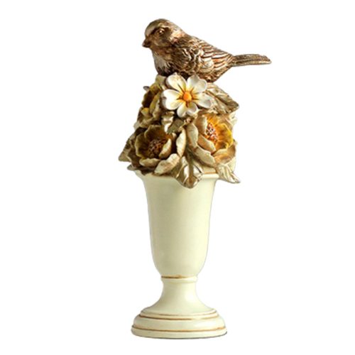 Florero de resina beige - Galerías el Triunfo - 103072769062