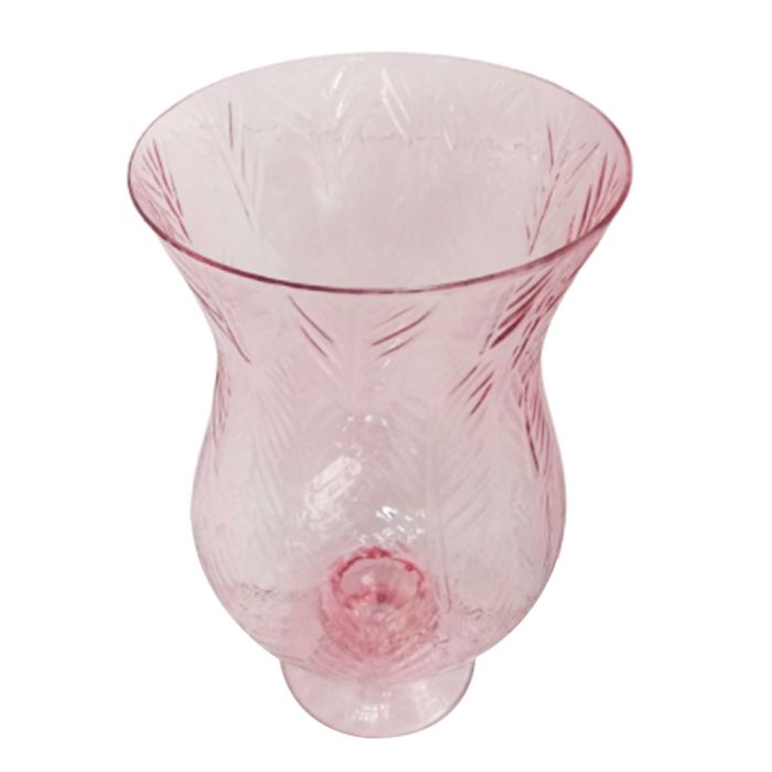 Florero de vidrio rosa - Image 2