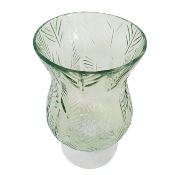 Florero de vidrio verde - Image 2