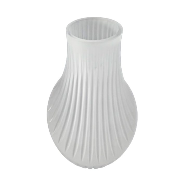 Florero de vidrio blanco - Image 2
