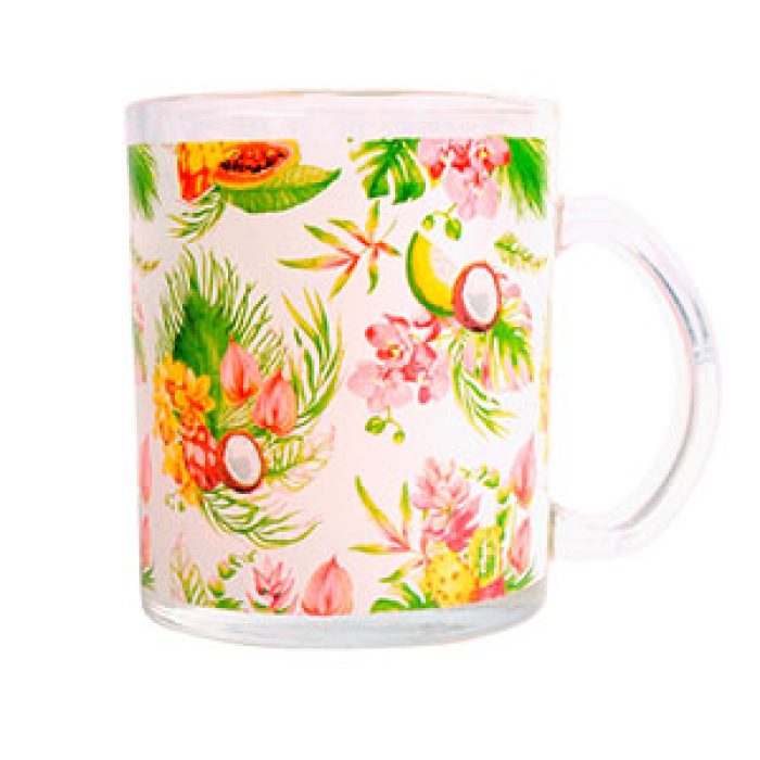 Taza de vidrio diseño - Galerías el Triunfo - 120071887077