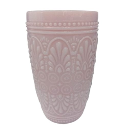Vaso de cristal rosa - Galerías el Triunfo - 120072447056