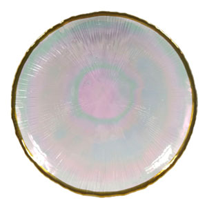 Plato de cristal transparente - Galerías el Triunfo - 120072447074