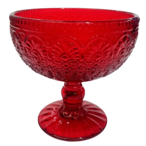 Copa de cristal rojo - Galerías el Triunfo - 120072447091