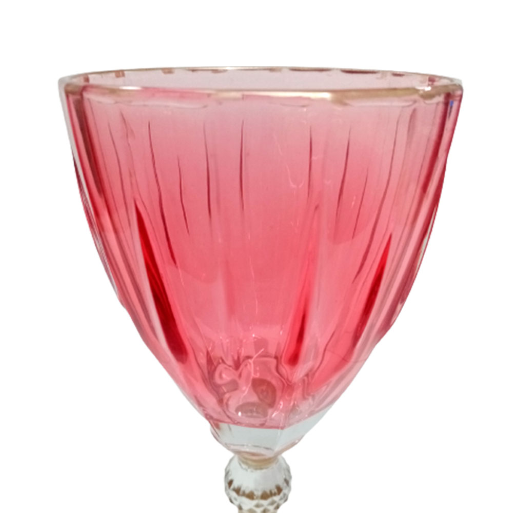 Copa de cristal roja - Galerías el Triunfo