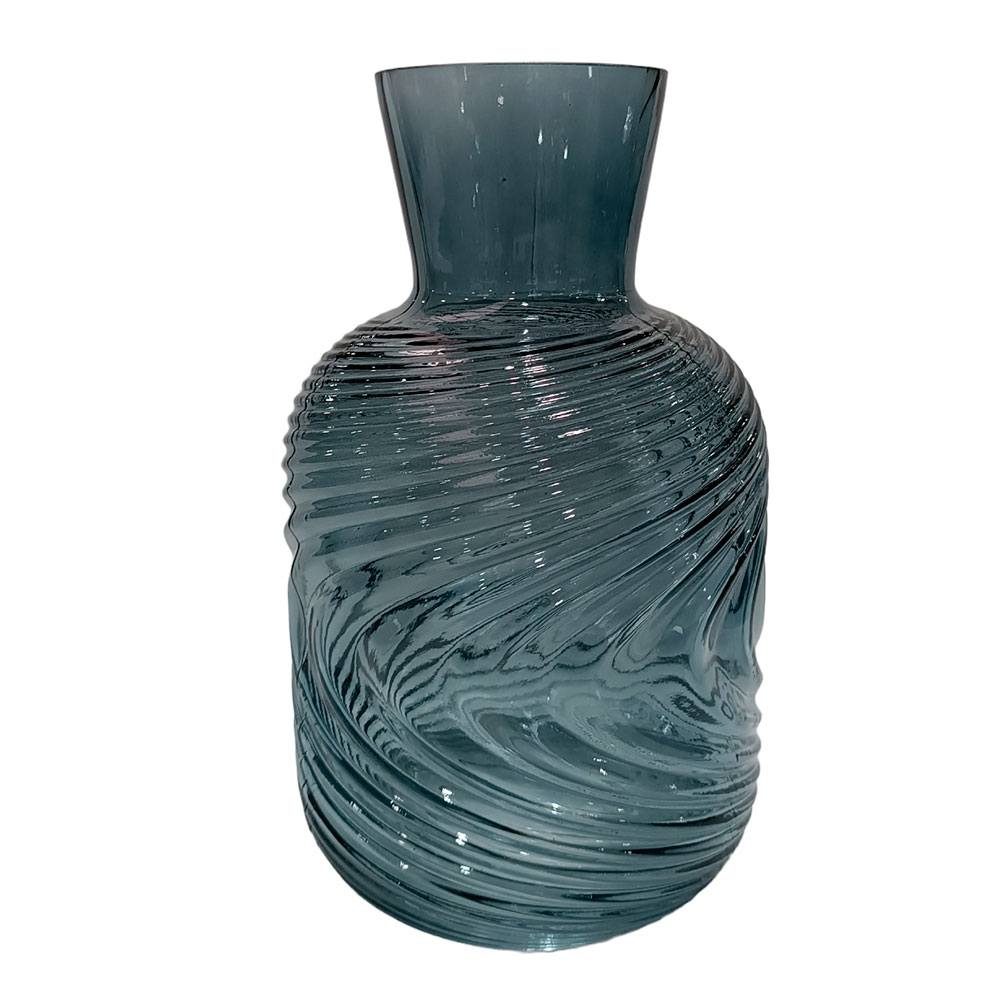 Florero de Vidrio humo - Galerías el Triunfo - 125071696124