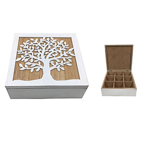 Caja de madera p/Té - Galerías el Triunfo - 153071594112