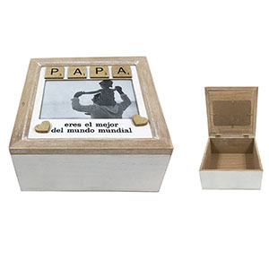 Caja de madera - Galerías el Triunfo - 153071594134