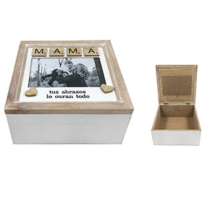 Caja de madera - Galerías el Triunfo - 153071594135