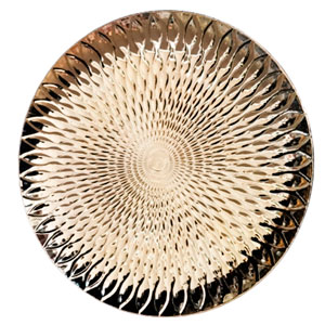 Plato de presentación dorado - Galerías el Triunfo - 154071580553