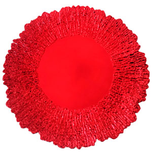 Plato de presentación rojo - Galerías el Triunfo - 154071580574