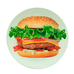 Plato de melamina estampado - Galerías el Triunfo - 156072480018