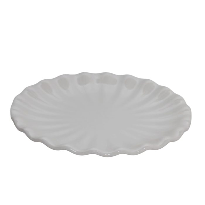 Plato de melamina blanca - Galerías el Triunfo - 156072583202
