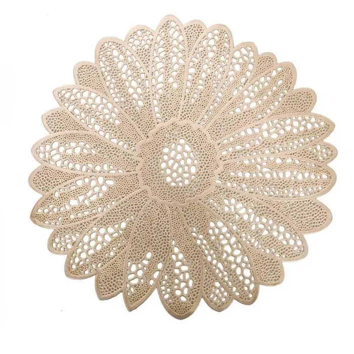 Mantel individual dorado diseño - Galerías el Triunfo - 156072692017