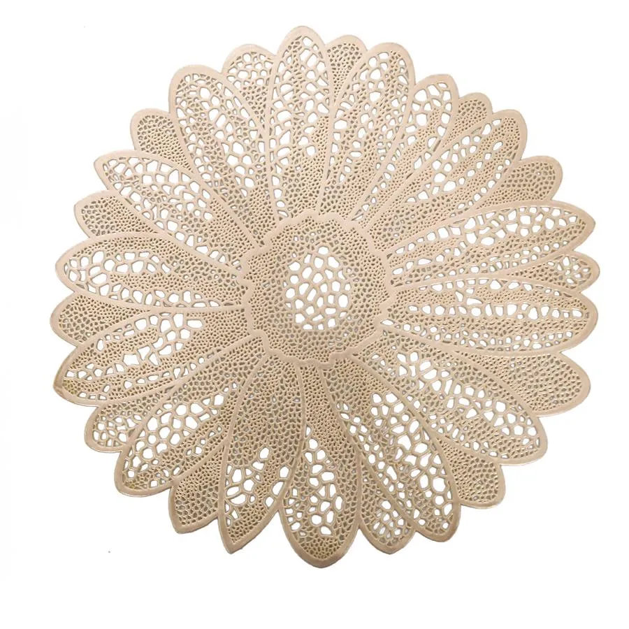 Mantel individual dorado diseño - Galerías el Triunfo - 156072692017