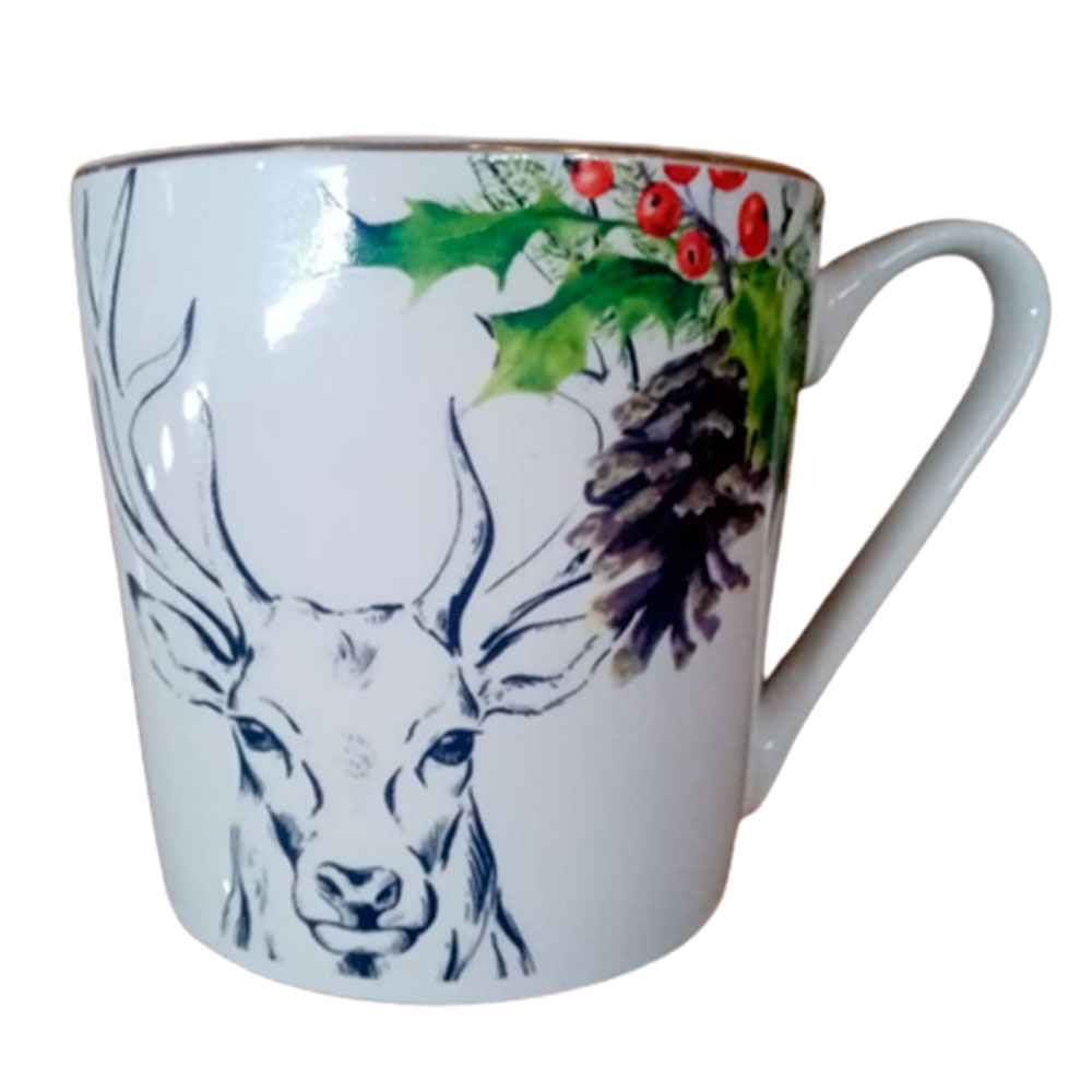 Taza de cerámica blanca - Galerías el Triunfo - 156072791045
