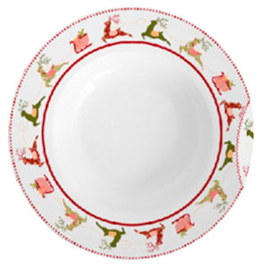 Plato de cerámica hondo - Galerías el Triunfo - 156072791064