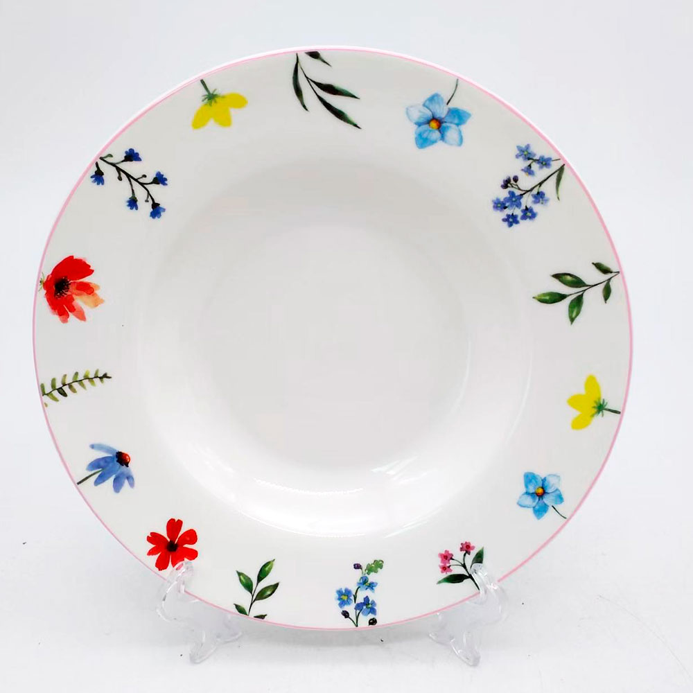 Plato de cerámica hondo - Galerías el Triunfo - 156072791108