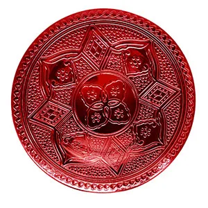 Plato de presentación rojo - Galerías el Triunfo - 156072795067