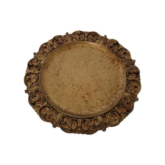 Plato de presentación dorado - Galerías el Triunfo - 156072795084