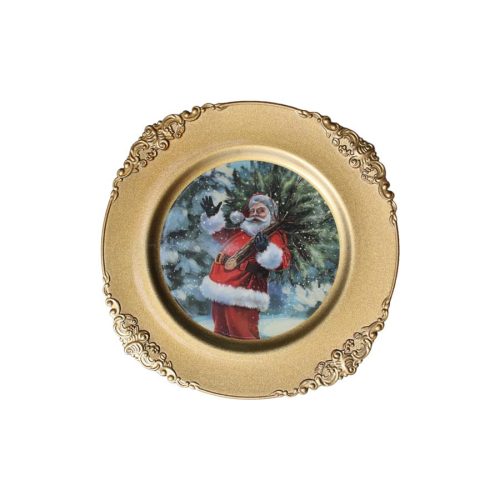 Plato de presentación dorado - Galerías el Triunfo - 156072795103