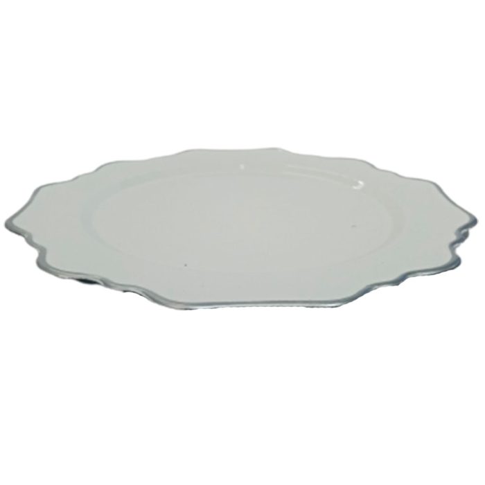Plato blanco con orilla - Image 3