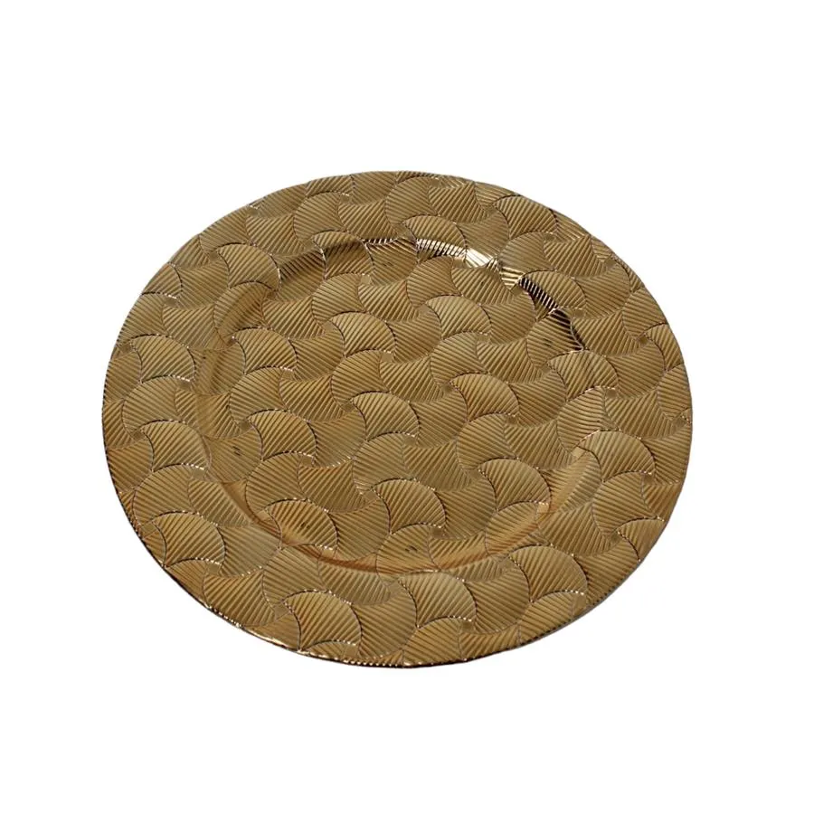 Plato de presentación dorado - Galerías el Triunfo - 156072795146