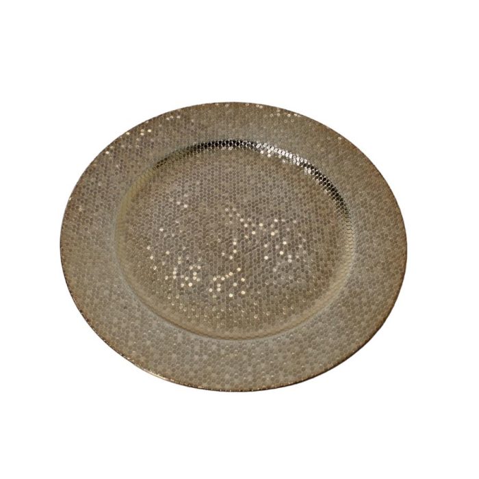 Plato de presentación dorado - Galerías el Triunfo - 156072795148