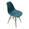 Silla de plástico azul - Image 2