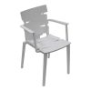 Silla blanca con descansabrazos - Image 2