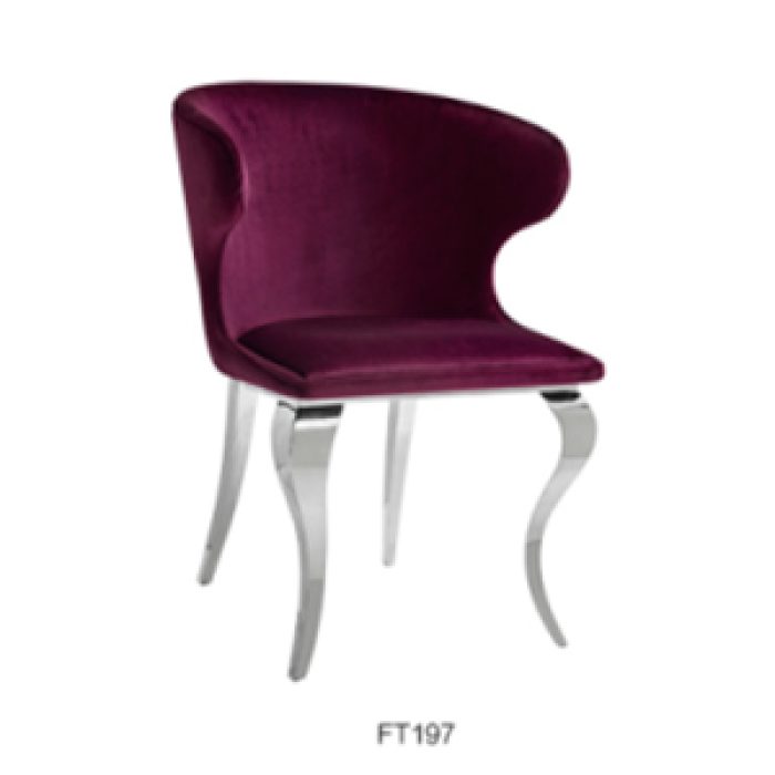 Silla de terciopelo vino - Galerías el Triunfo - 163071845019