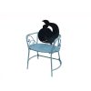 Silla metálica azul - Galerías el Triunfo - 163072076033