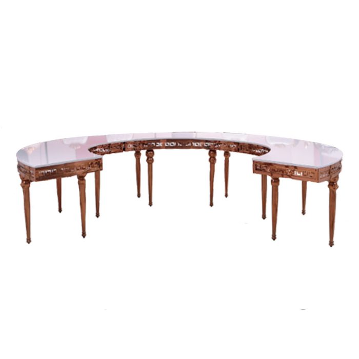 Mesa medias lunas blanca - Galerías el Triunfo - 167072537007