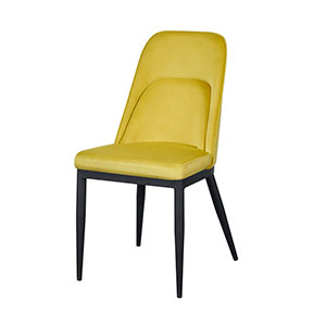 Silla de terciopelo amarilla - Galerías el Triunfo - 168072404097
