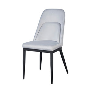 Silla de terciopelo blanca - Galerías el Triunfo - 168072404098