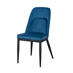 Silla de terciopelo azul - Galerías el Triunfo - 168072404099