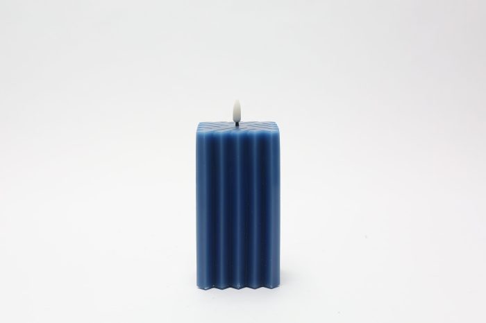 Vela de cera azul - Galerías el Triunfo - 180207889074