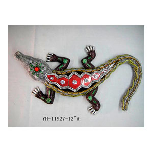 Lagarto para colgar plateado - Galerías el Triunfo - 191071541066