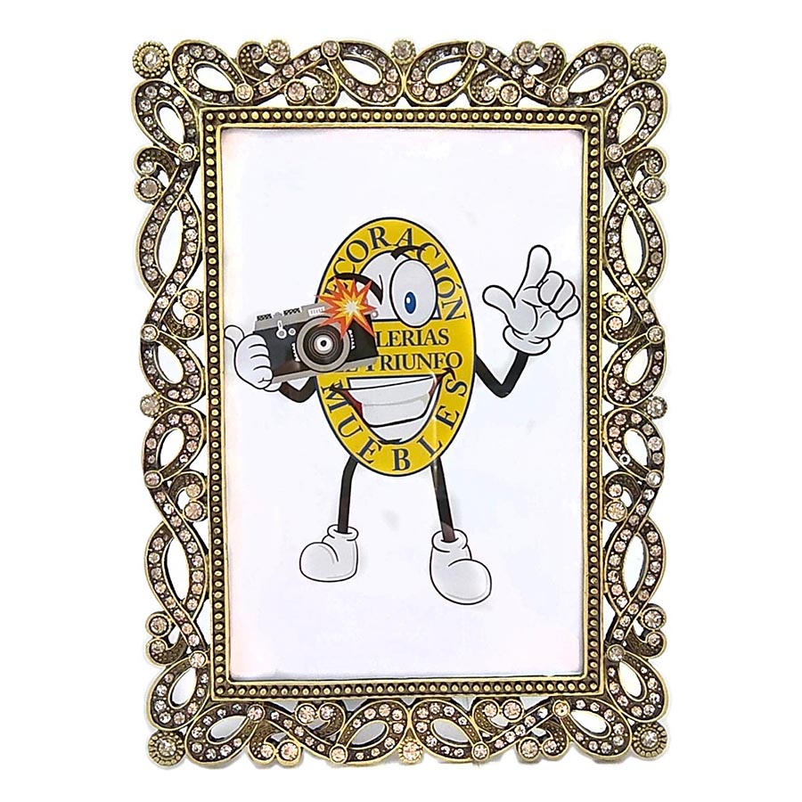 Portarretrato de metal dorado - Galerías el Triunfo - 210207655032