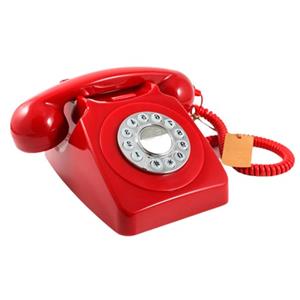 Teléfono rojo diseño retro - Galerías el Triunfo - 264072028012