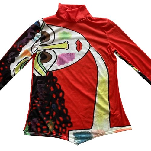 Blusa roja con rostro - Galerías el Triunfo - 291001736051