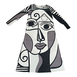 Vestido diseño Rostro - Galerías el Triunfo - 291001736122