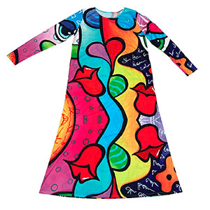 Vestido diseño rostro - Galerías el Triunfo - 291001736151