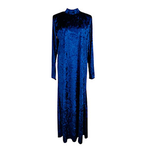 Vestido de terciopelo azul - Galerías el Triunfo - 291001736165