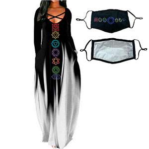 Vestido negro con blanco - Galerías el Triunfo - 291001736197