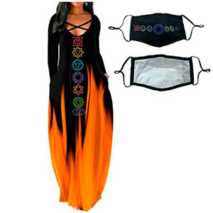Vestido negro con Naranja - Galerías el Triunfo - 291001736201