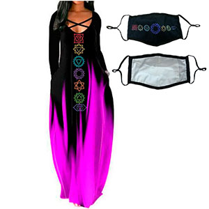 Vestido negro con Violeta - Galerías el Triunfo - 291001736202